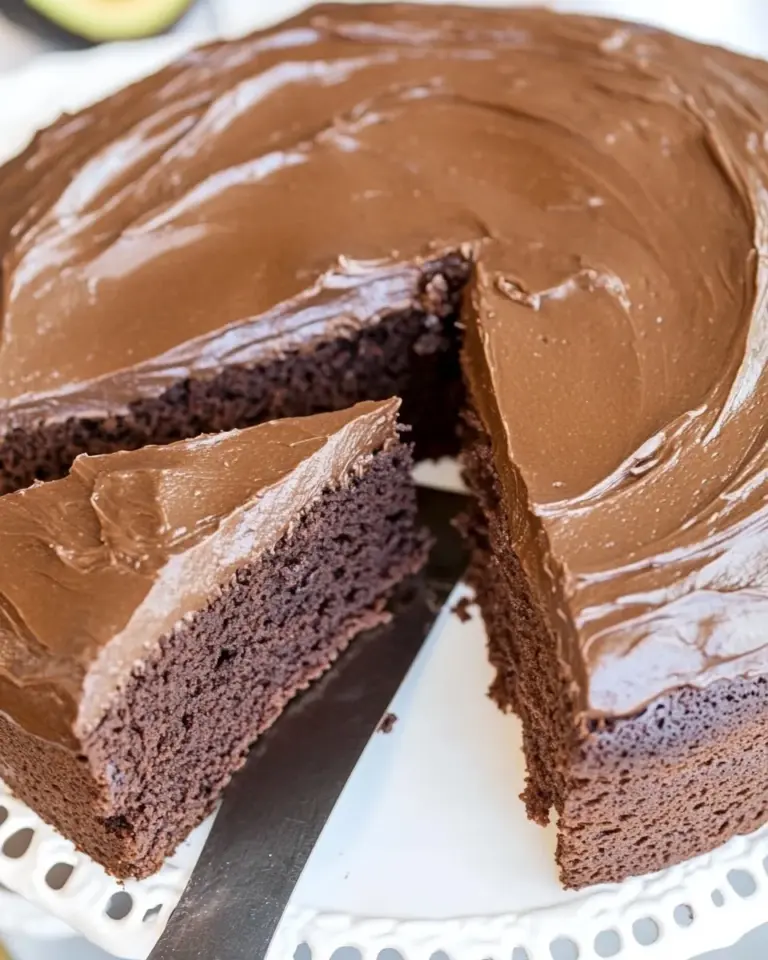 Homemade Fudgy Chocolate Avocado Cake photo