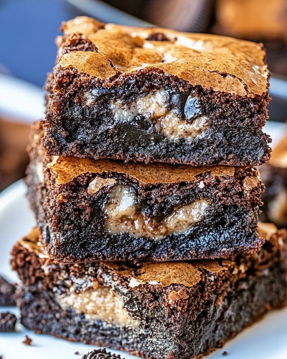 Homemade Fudgy Oreo Brownies photo