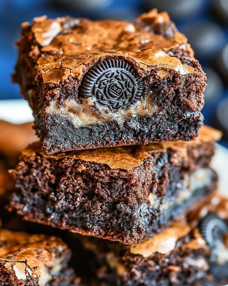 Best Fudgy Oreo Brownies shot