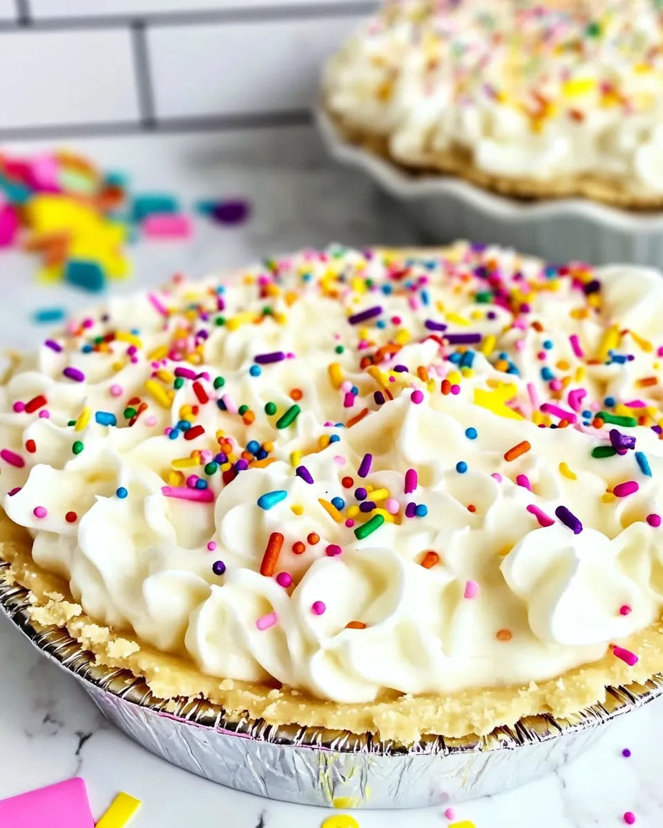 Easy Funfetti Birthday Pie recipe photo