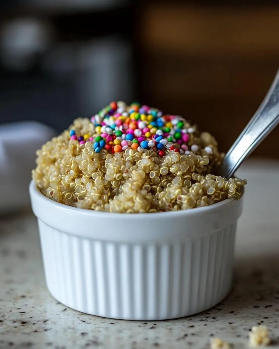 Delicious Funfetti Breakfast Quinoa shot