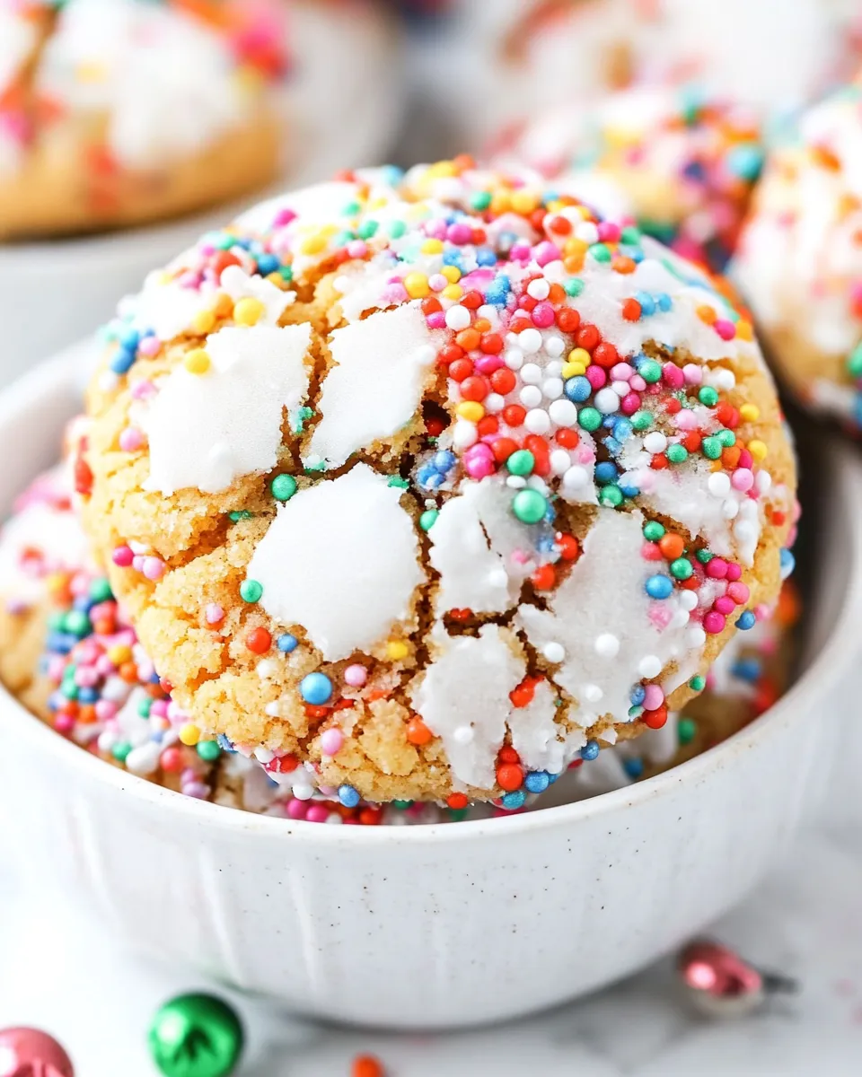 Easy Funfetti Crackle Cookies picture