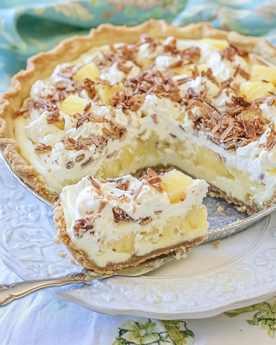 Homemade Furrs Cafeteria Pineapple Millionaire Pie photo