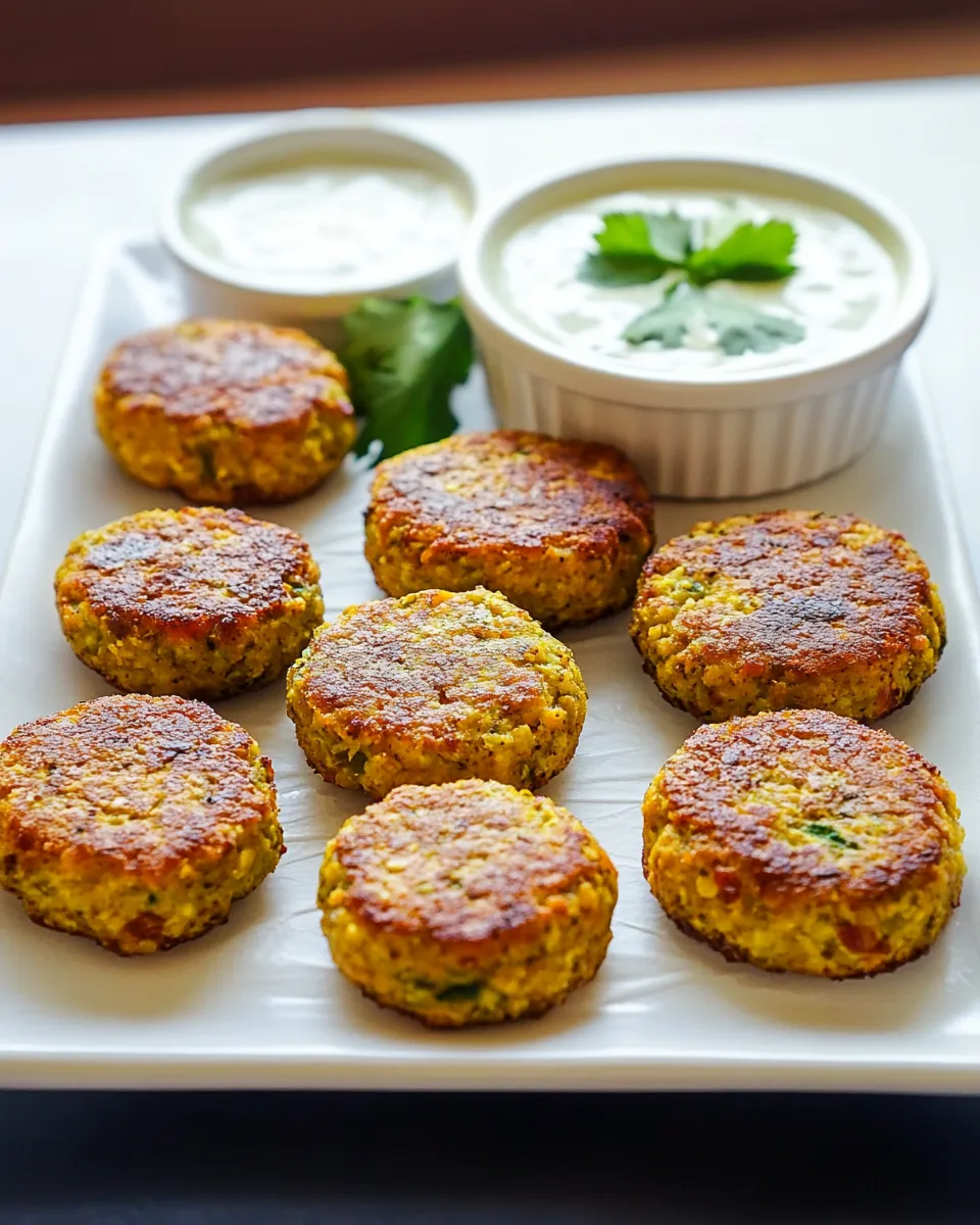 Easy Garbanzo Beans Croquettes with Tahini Sauce picture