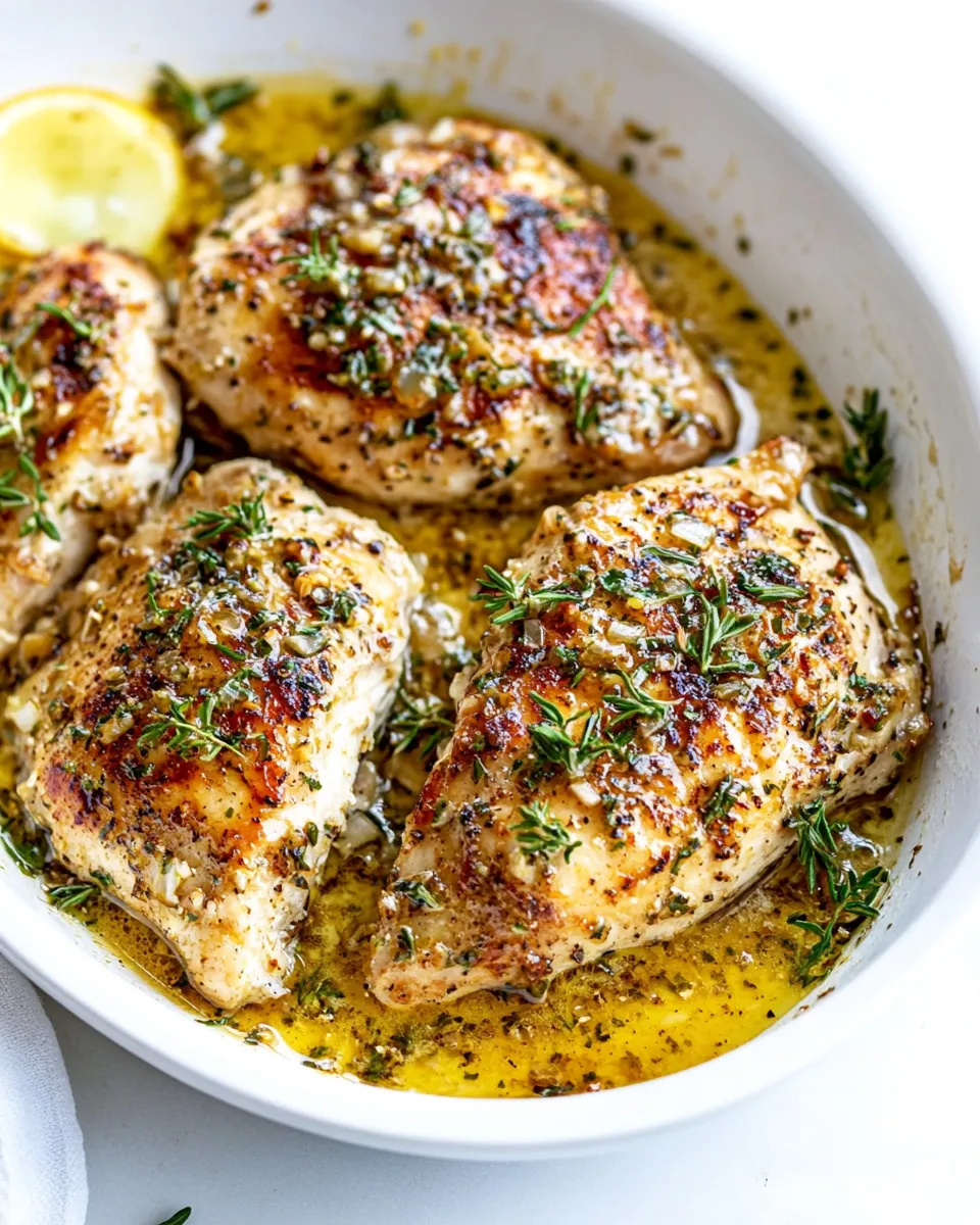 Delicious Garlic Butter Chicken shot