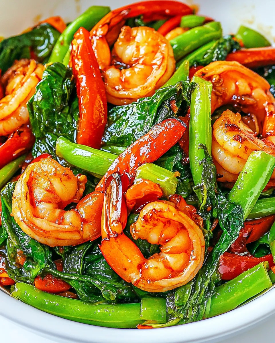 Delicious Garlic Shrimp Stir-Fry shot