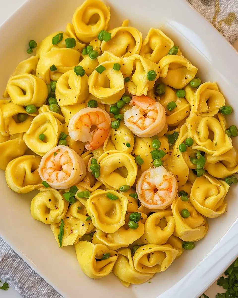Homemade Garlic Shrimp Tortellini photo