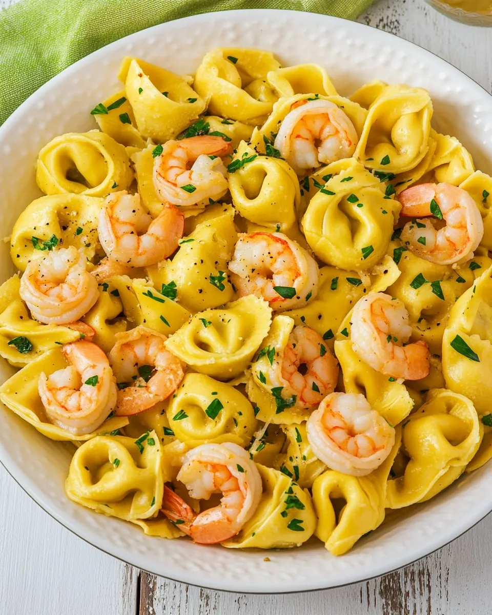 Easy Garlic Shrimp Tortellini picture