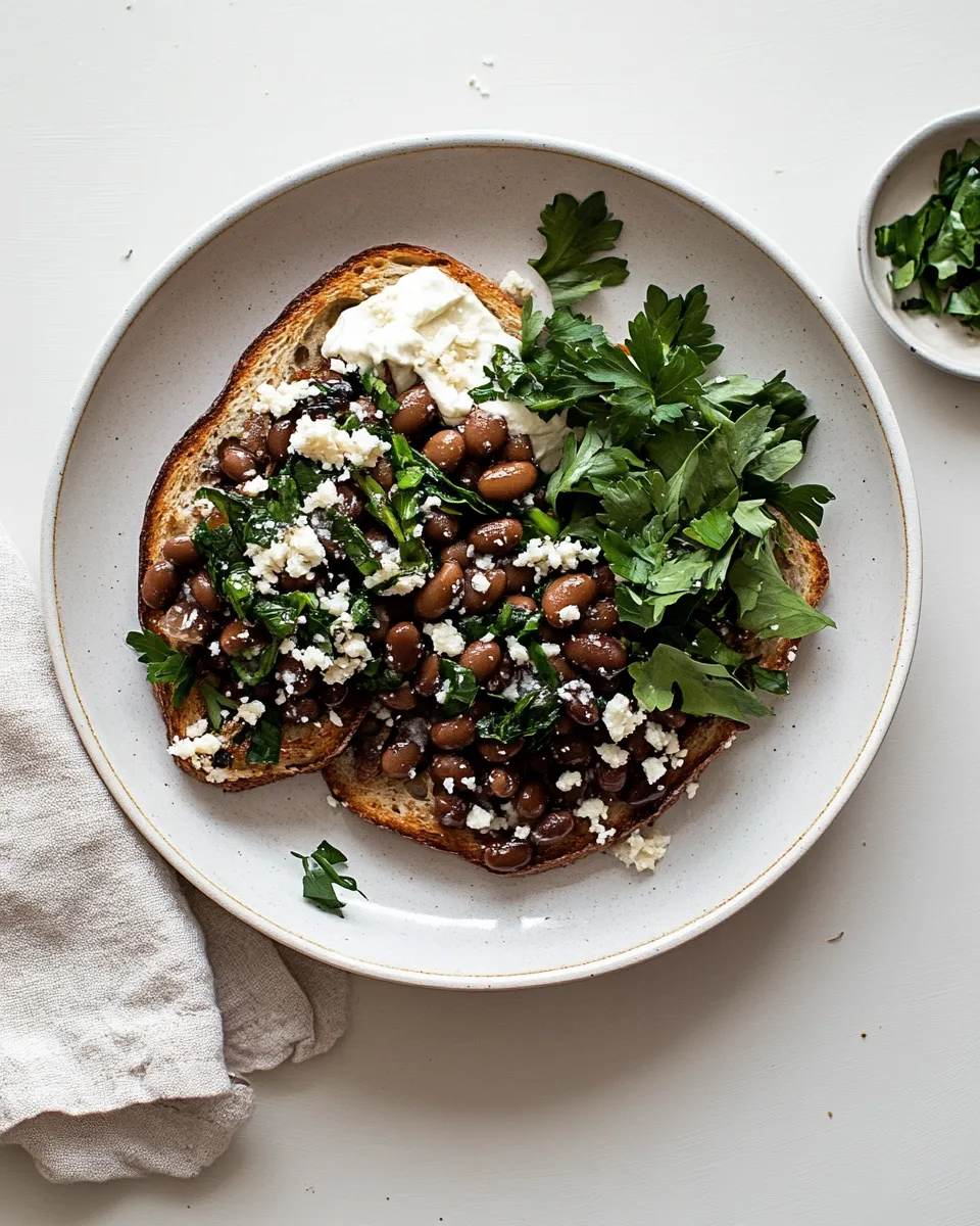 Easy Garlicky Bean Toast picture