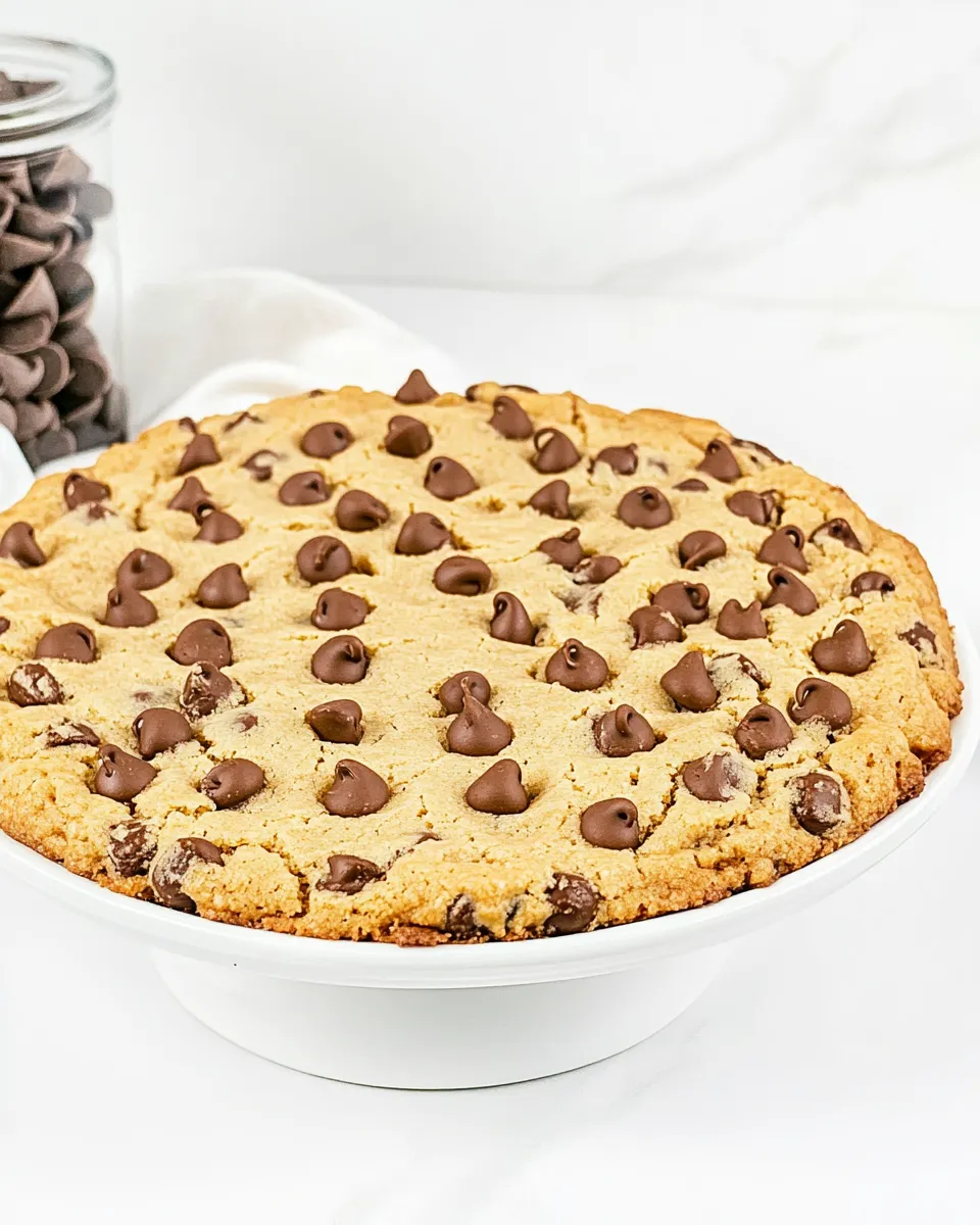 Homemade Giant Chocolate Chip Cookie image