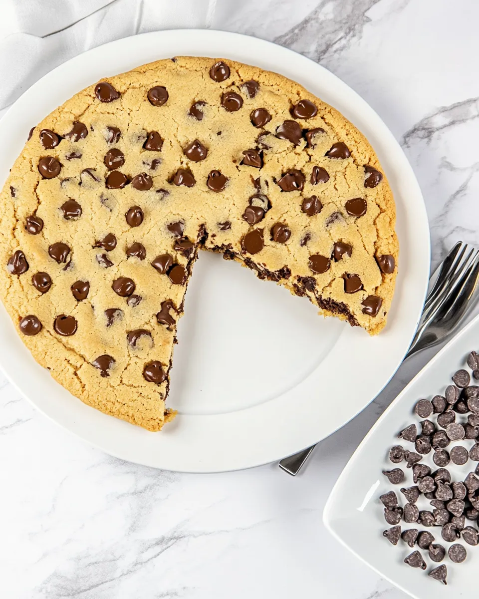 Easy Giant Chocolate Chip Cookie shot