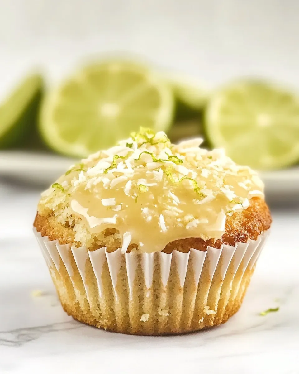 Easy Glazed Coconut Lime Cupcakes picture