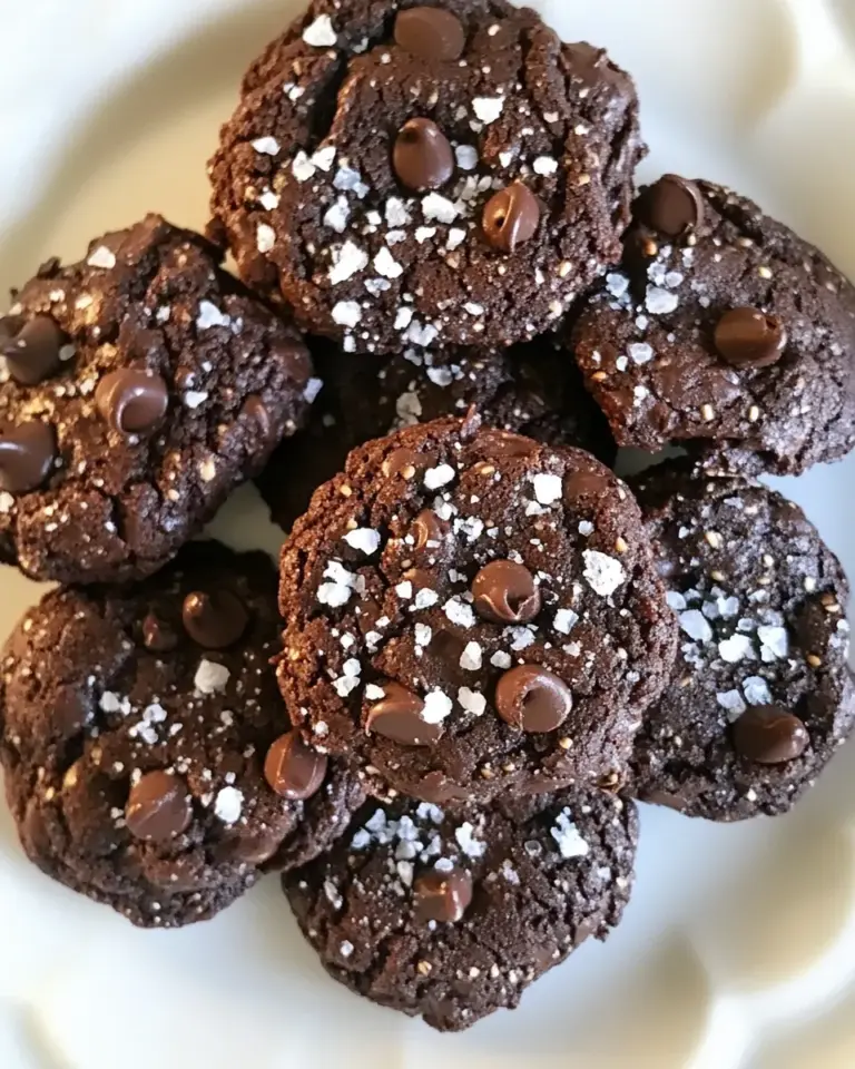 Homemade Gluten-Free Salted Double Chocolate Buckwheat Cookies photo
