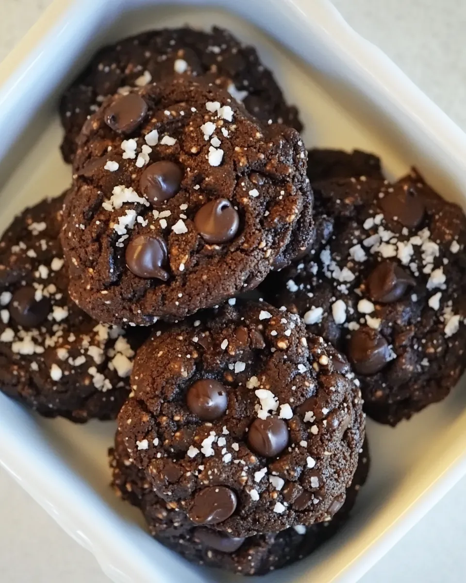 Delicious Gluten-Free Salted Double Chocolate Buckwheat Cookies image