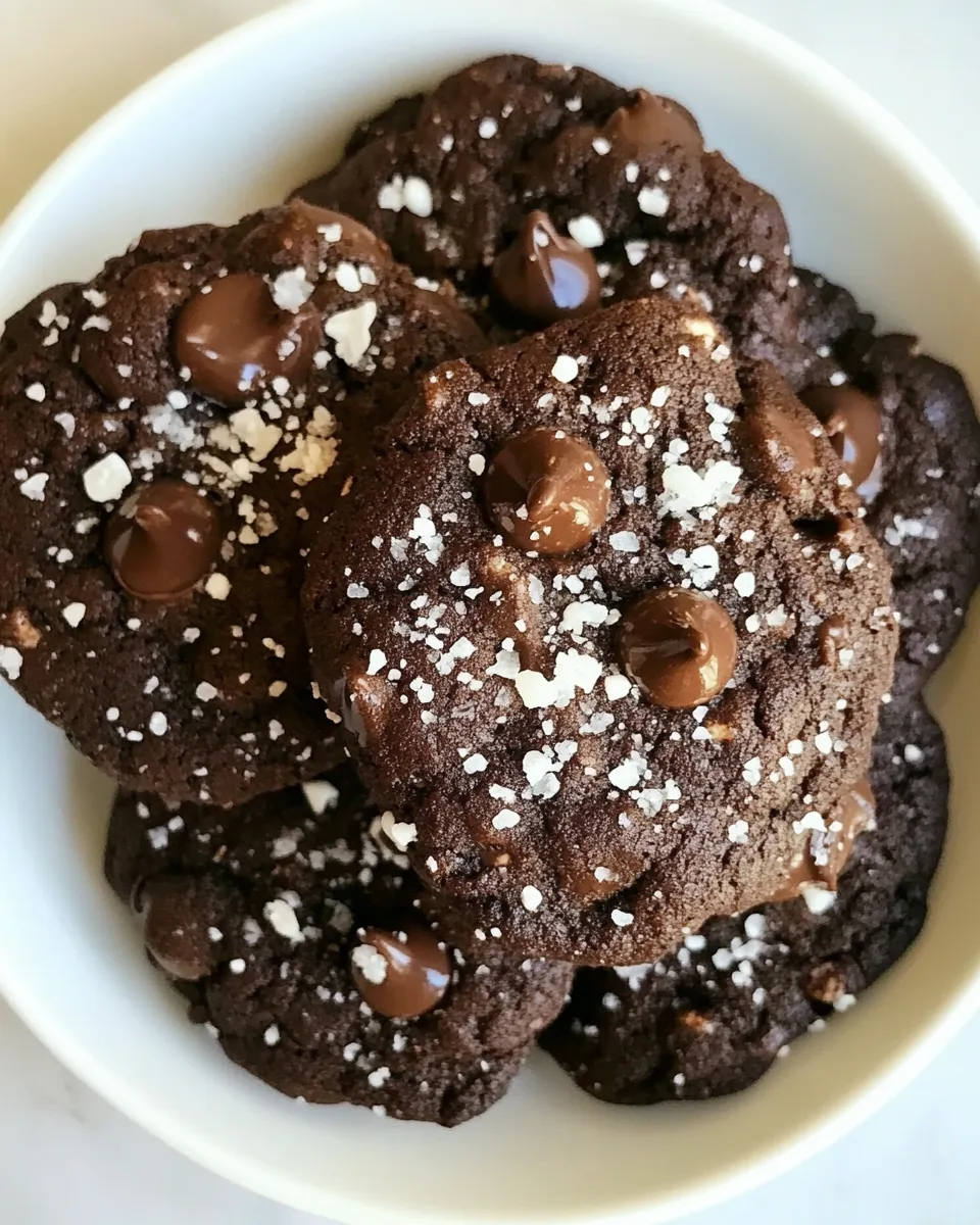 Easy Gluten-Free Salted Double Chocolate Buckwheat Cookies picture