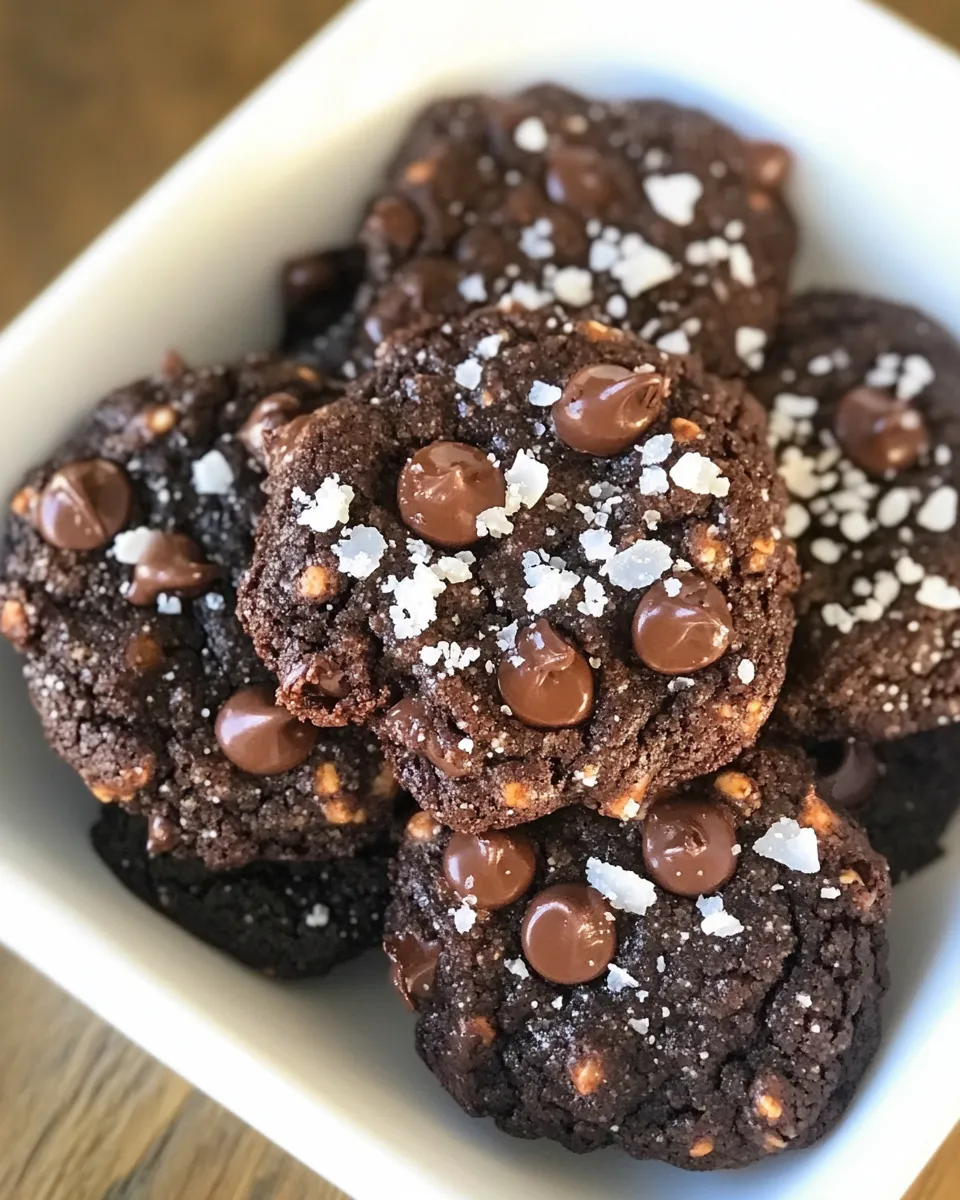 Best Gluten-Free Salted Double Chocolate Buckwheat Cookies shot