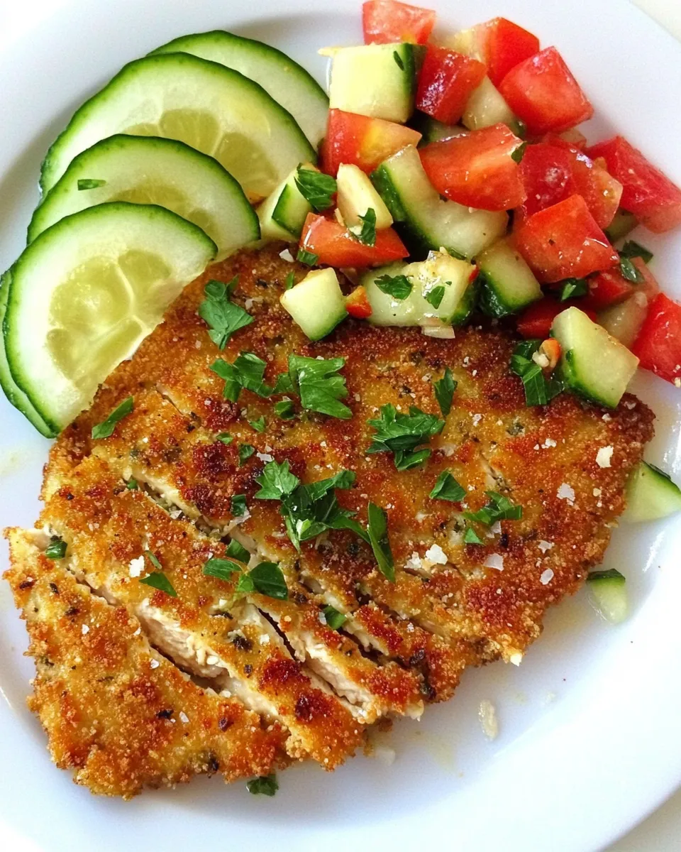 Delicious Gluten Free Chicken Schnitzel shot