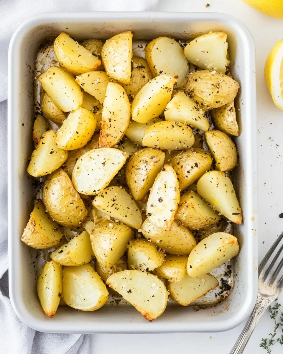 Delicious Greek Lemon Potatoes (Oven Roasted) image
