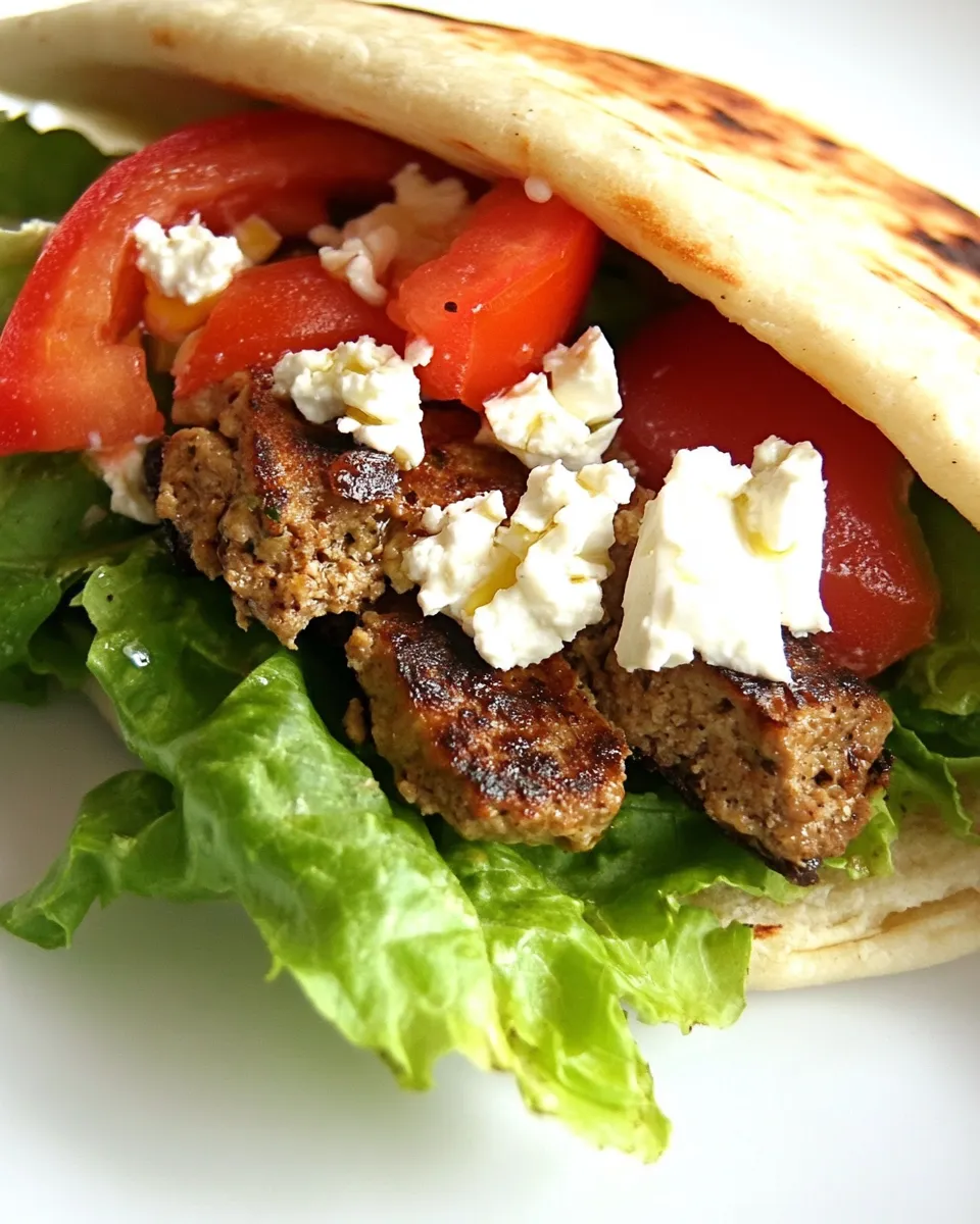 Classic Greek Pita Sandwich image