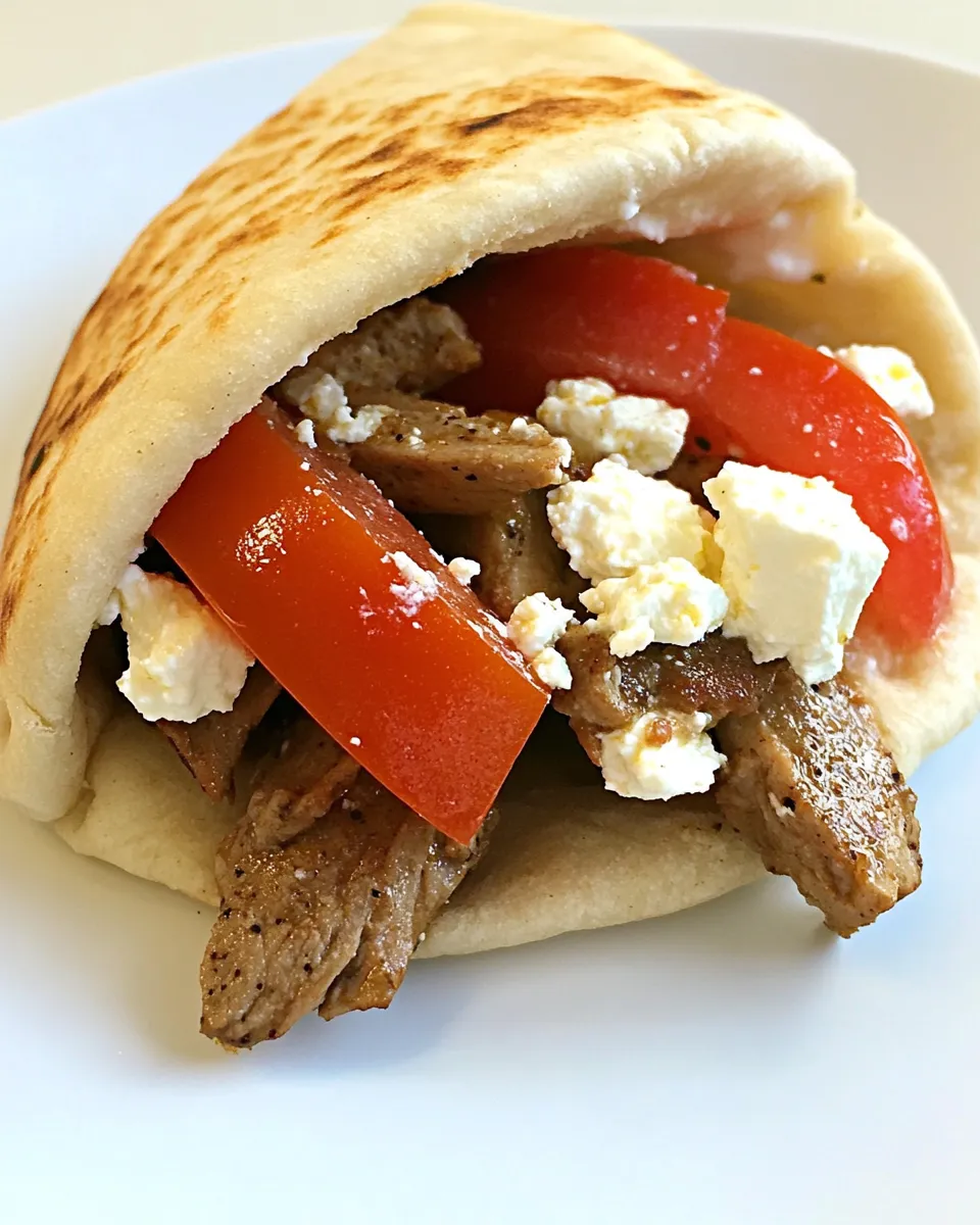Easy Greek Pita Sandwich picture