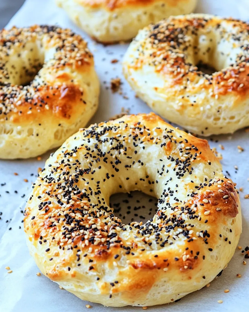 Delicious Greek Yogurt Bagels shot