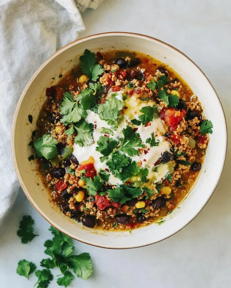 Homemade Green Chile Ground Turkey photo