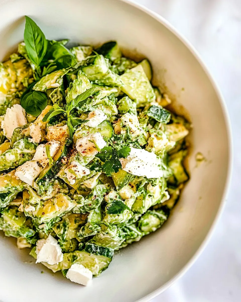 Delicious Green Goddess Salad shot