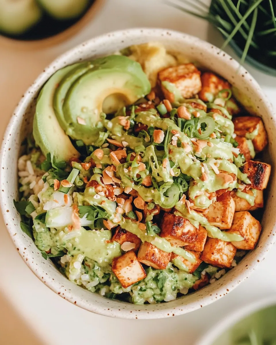 Delicious Green Goddess Tofu Bowl Recipe photo