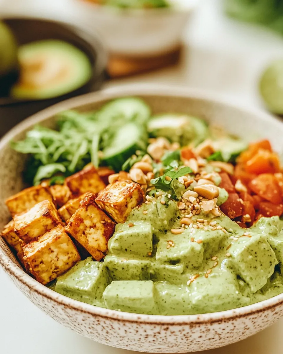 Healthy Green Goddess Tofu Bowl Recipe picture
