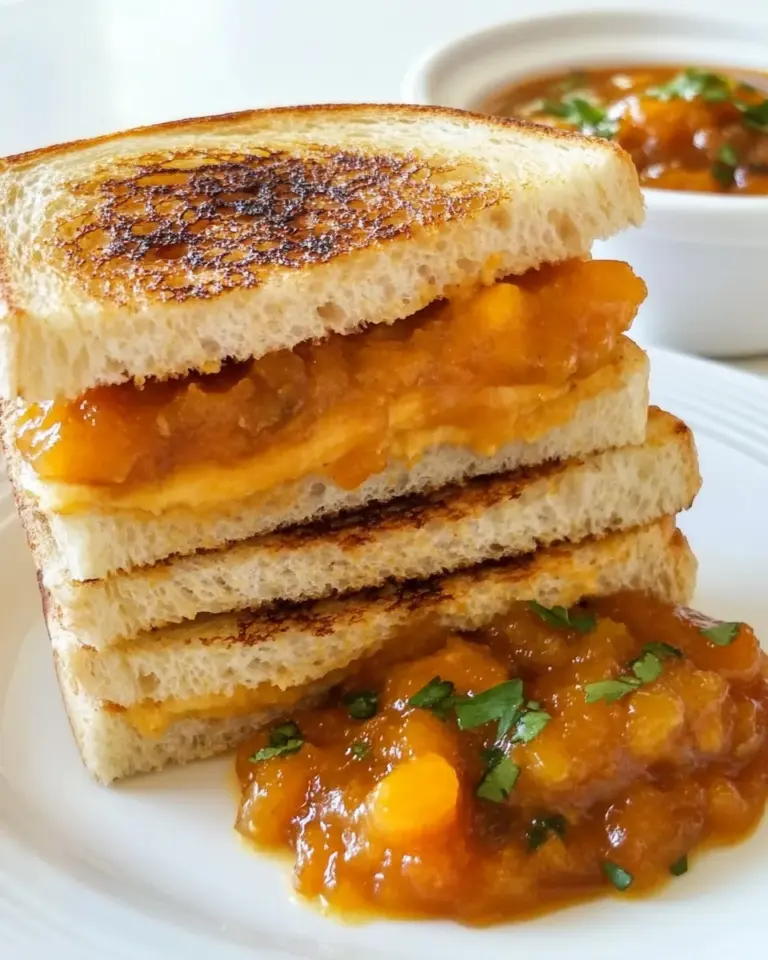 Homemade Grilled Cheese and Chutney Sandwiches photo