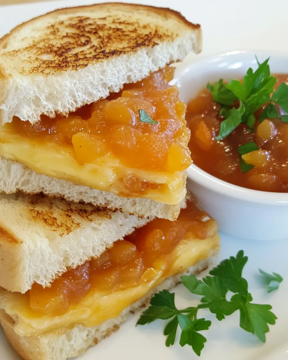 Classic Grilled Cheese and Chutney Sandwiches image
