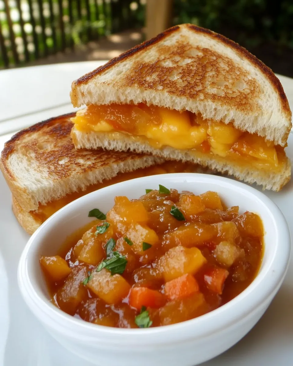 Easy Grilled Cheese and Chutney Sandwiches recipe photo