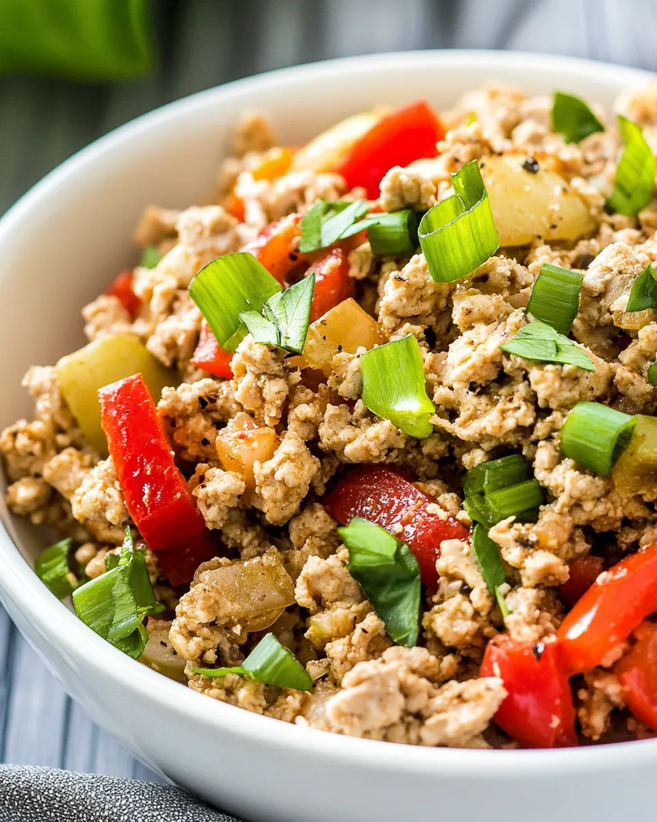 Delicious Ground Turkey and Peppers Recipe shot