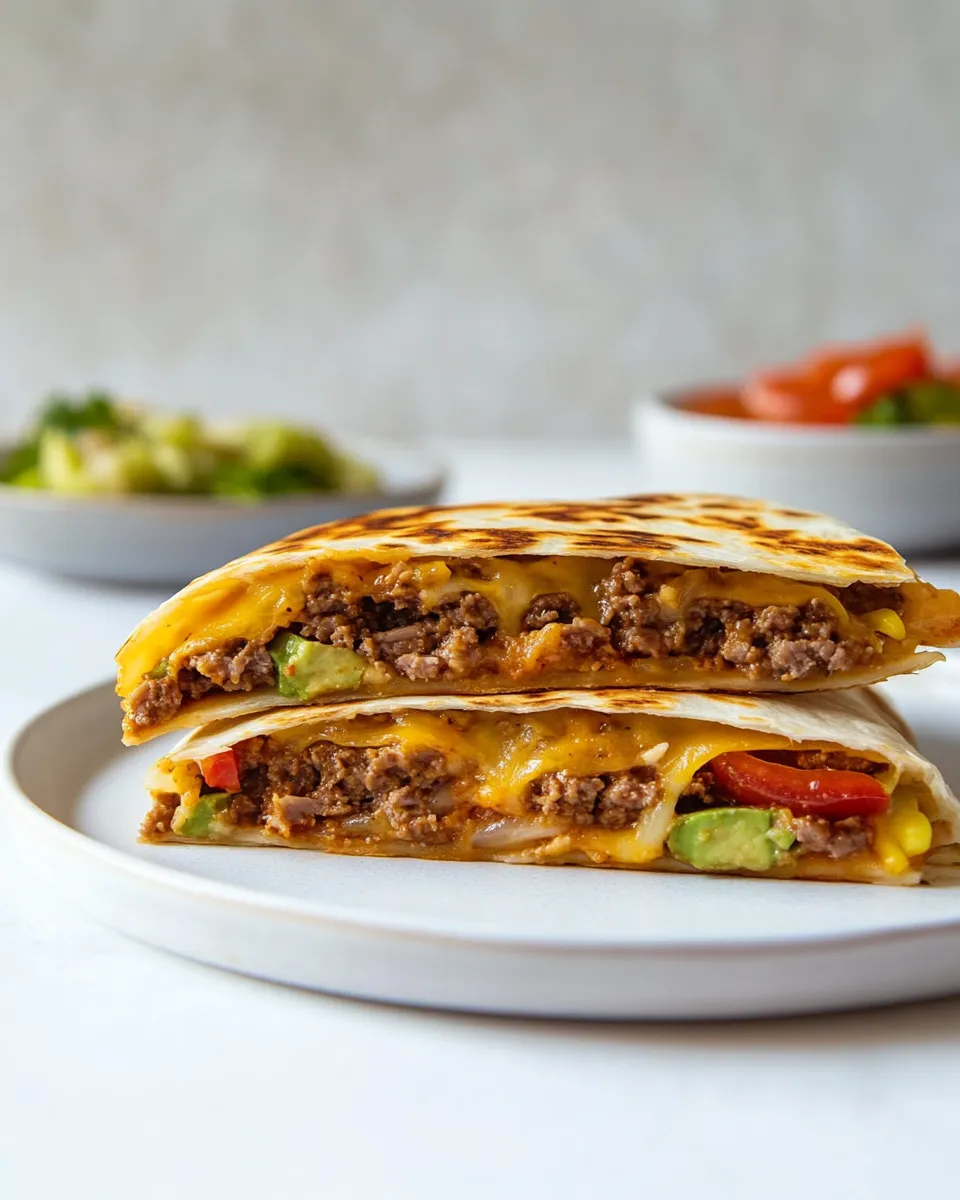 Classic Hamburger Quesadilla image
