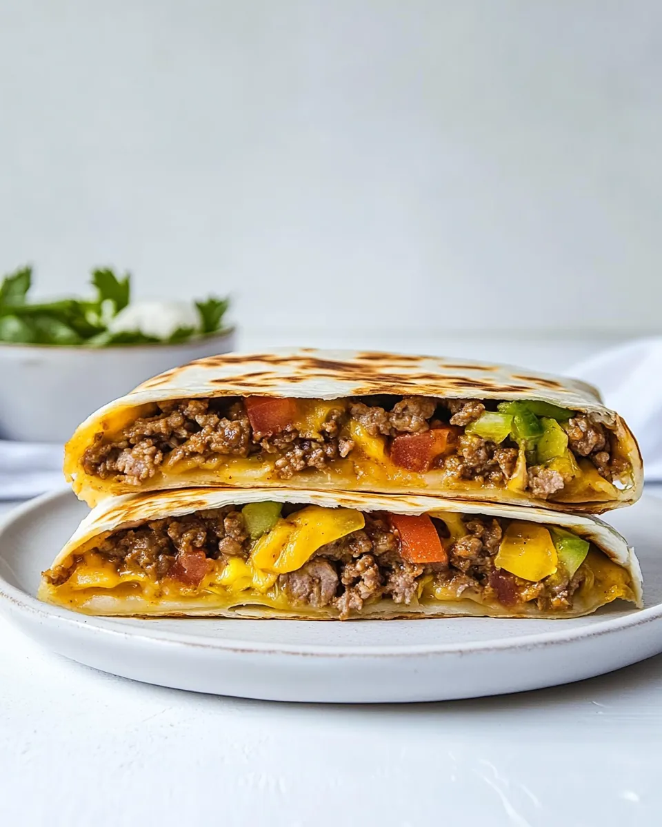 Easy Hamburger Quesadilla picture