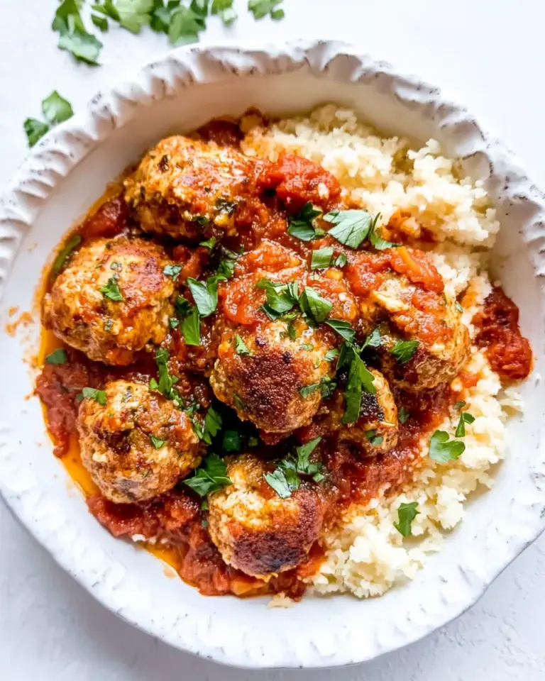 Homemade Harissa Chicken Meatballs photo