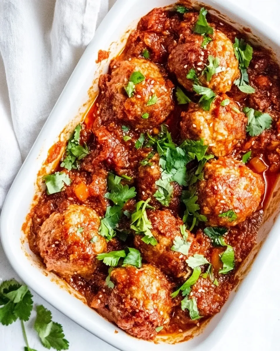 Easy Harissa Chicken Meatballs picture