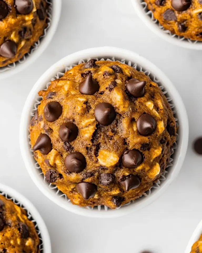 Homemade Healthy Banana Chocolate Chip Muffins photo