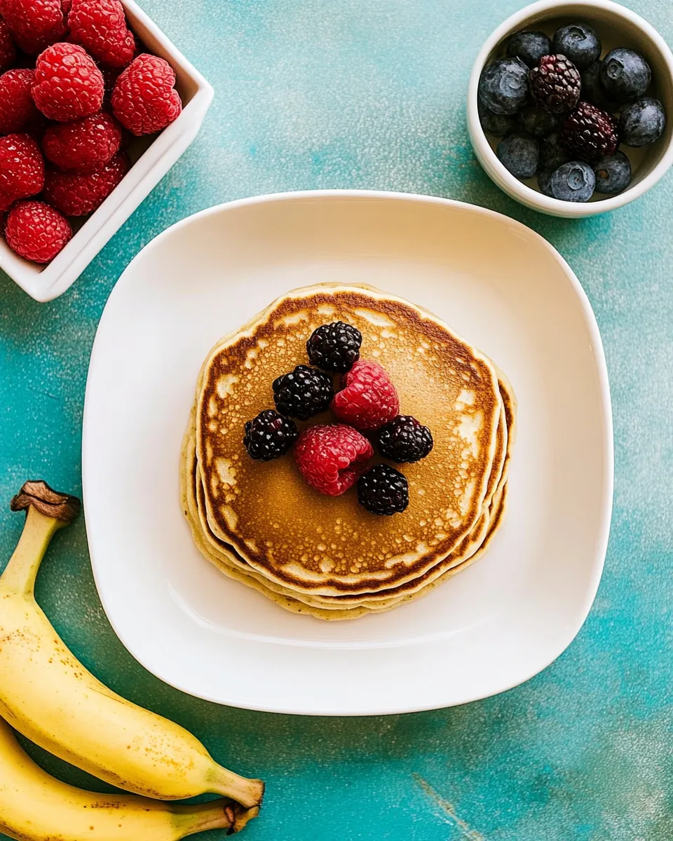 Delicious Healthy Banana Pancakes Recipe shot