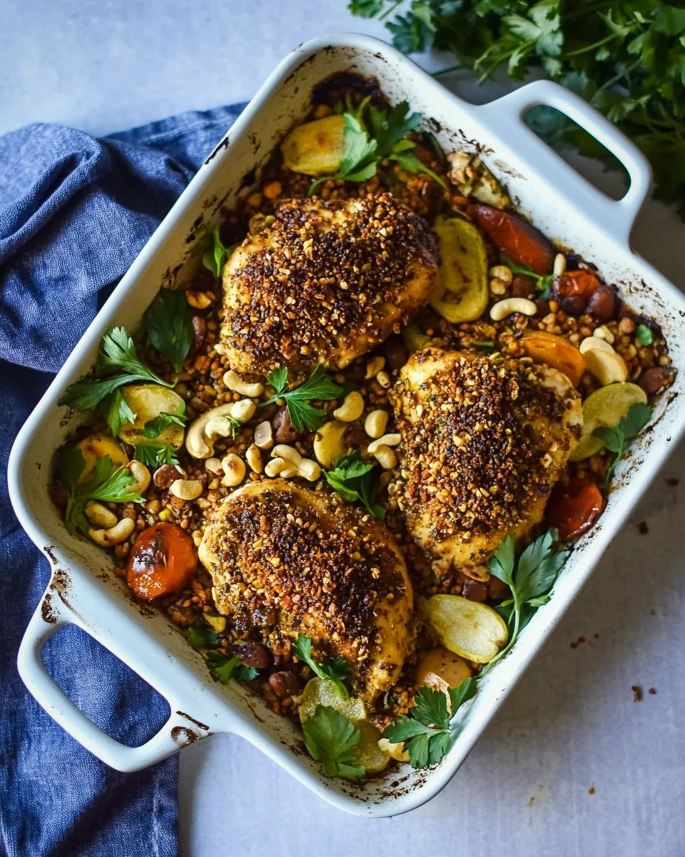 Homemade Healthy Cashew Chicken Sheet Pan Dinner photo