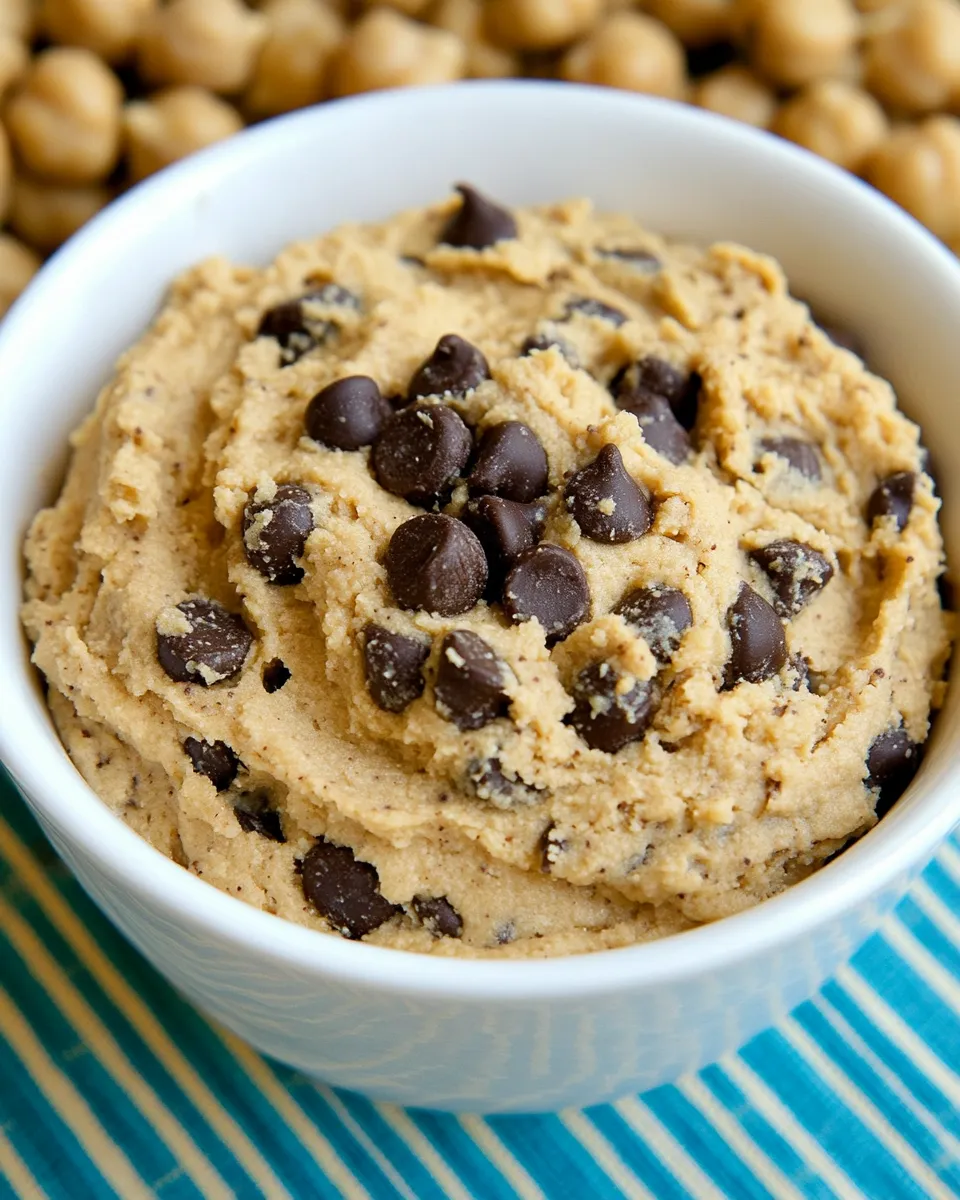 Delicious Healthy Chickpea Cookie Dough Dip photo