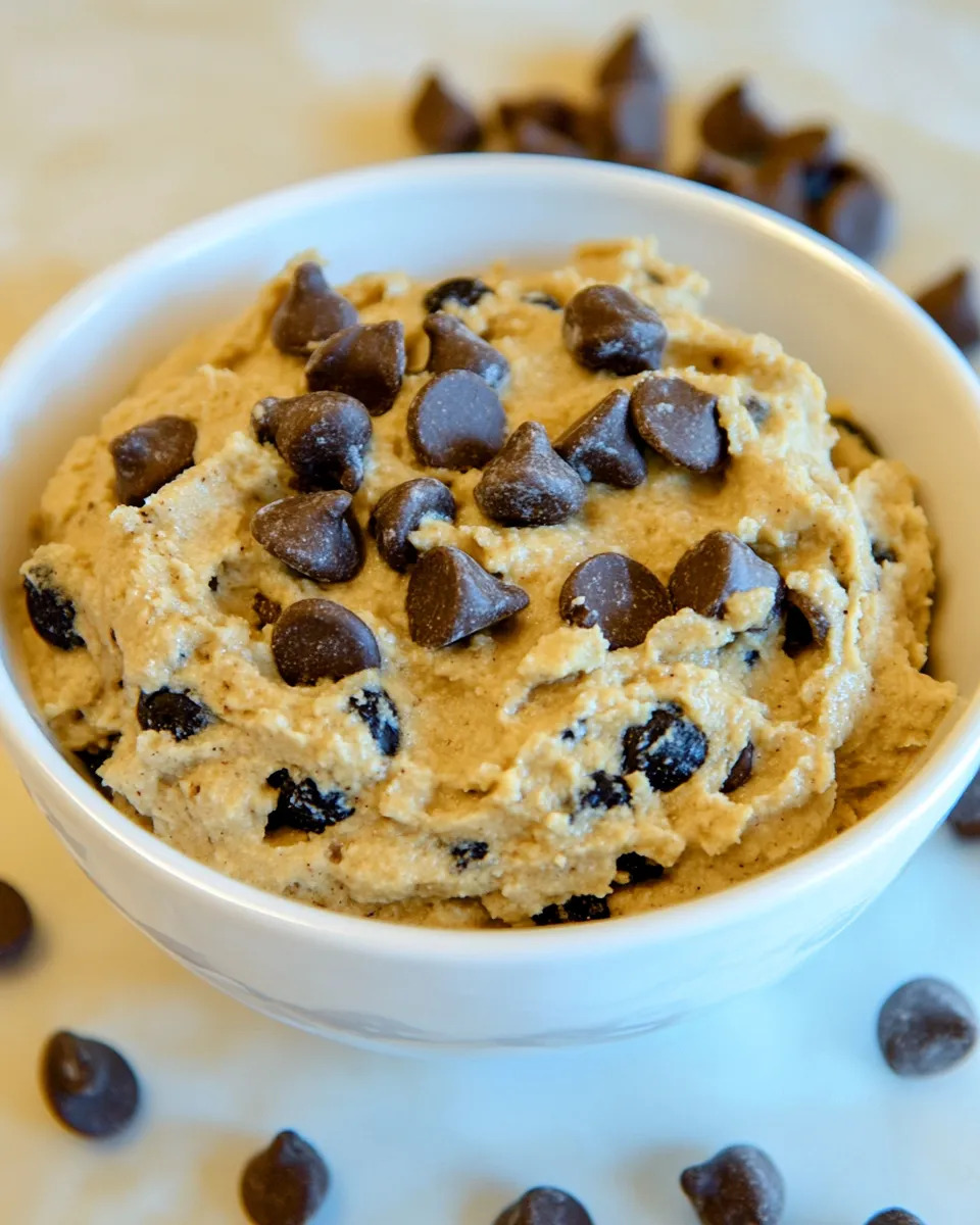Easy Healthy Chickpea Cookie Dough Dip image