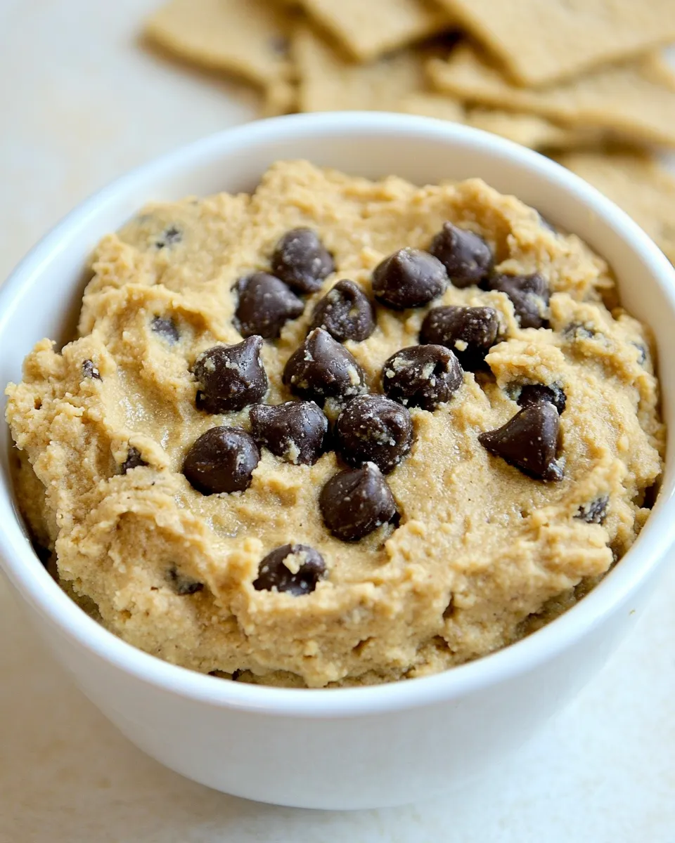 Homemade Healthy Chickpea Cookie Dough Dip recipe photo