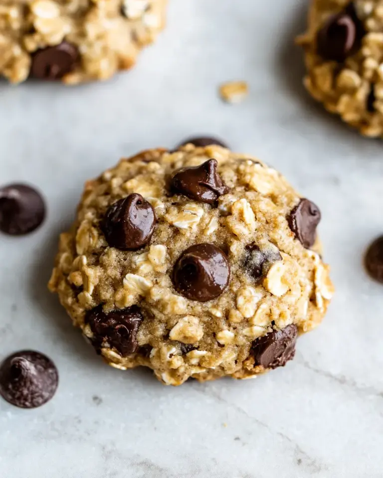 Delicious Healthy Chocolate Chip Oat Cookies photo
