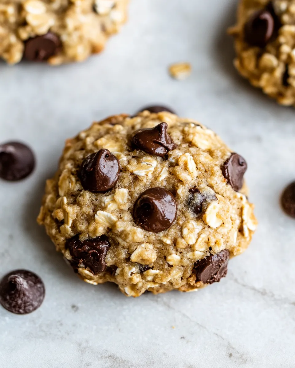 Delicious Healthy Chocolate Chip Oat Cookies photo