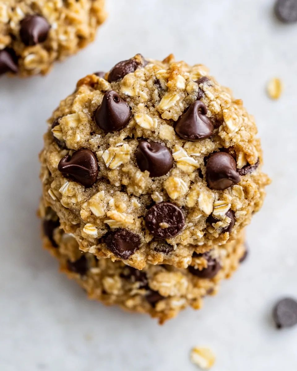 Easy Healthy Chocolate Chip Oat Cookies image