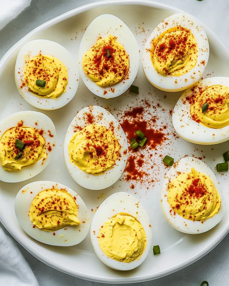 Classic Healthy Deviled Eggs With Greek Yogurt image