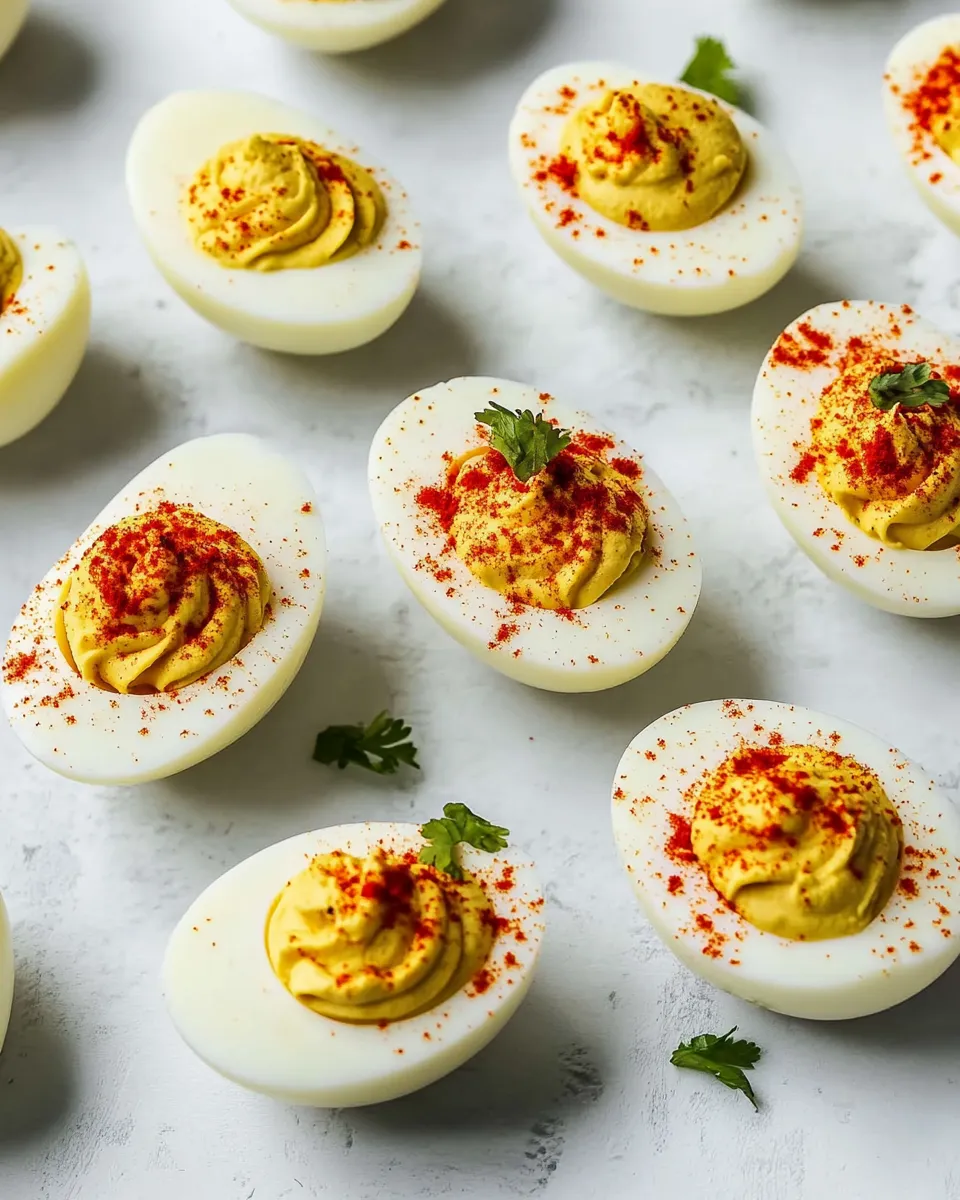 Delicious Healthy Deviled Eggs With Greek Yogurt shot