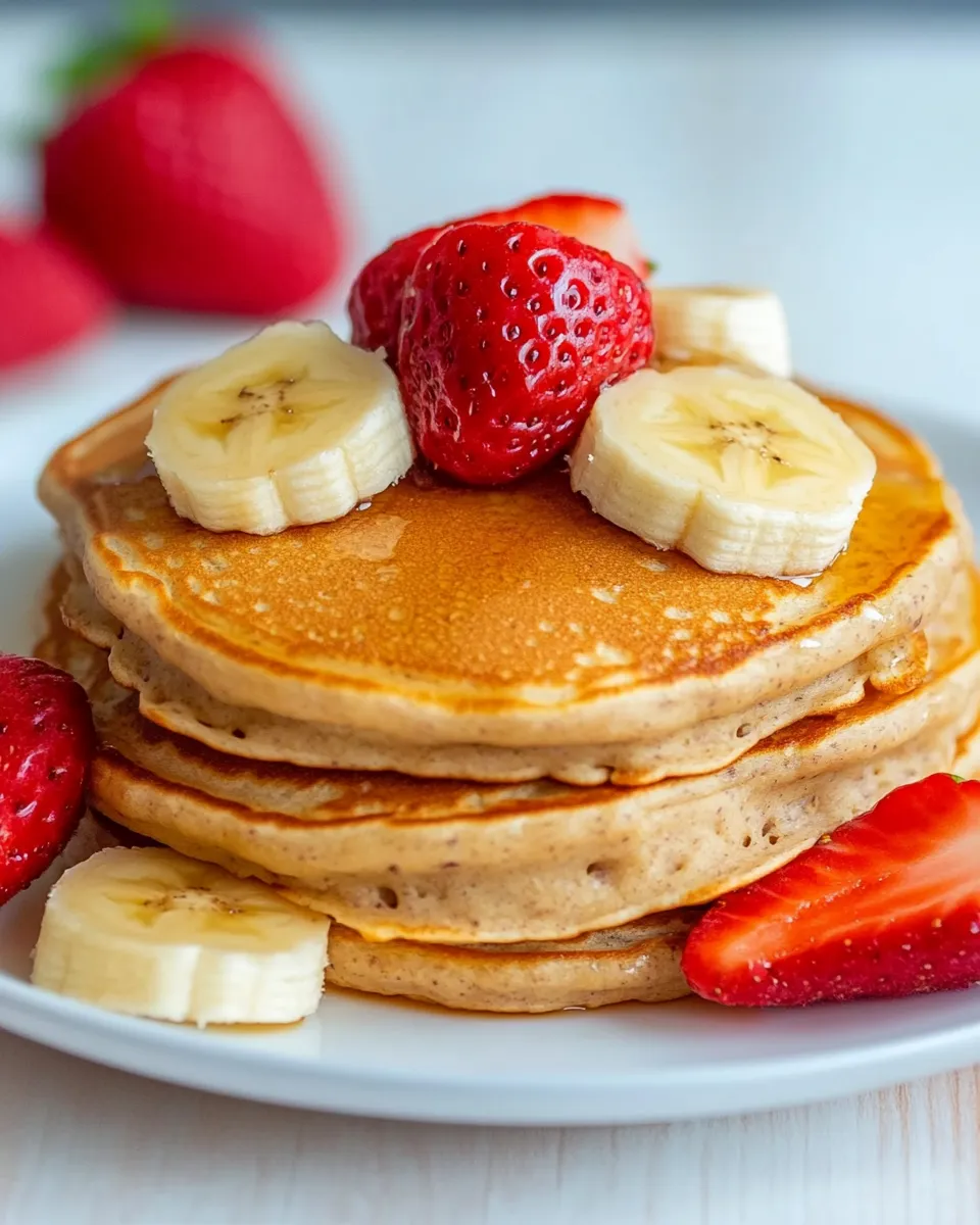 Easy Healthy Gluten-Free Banana Oatmeal Pancakes Recipe picture