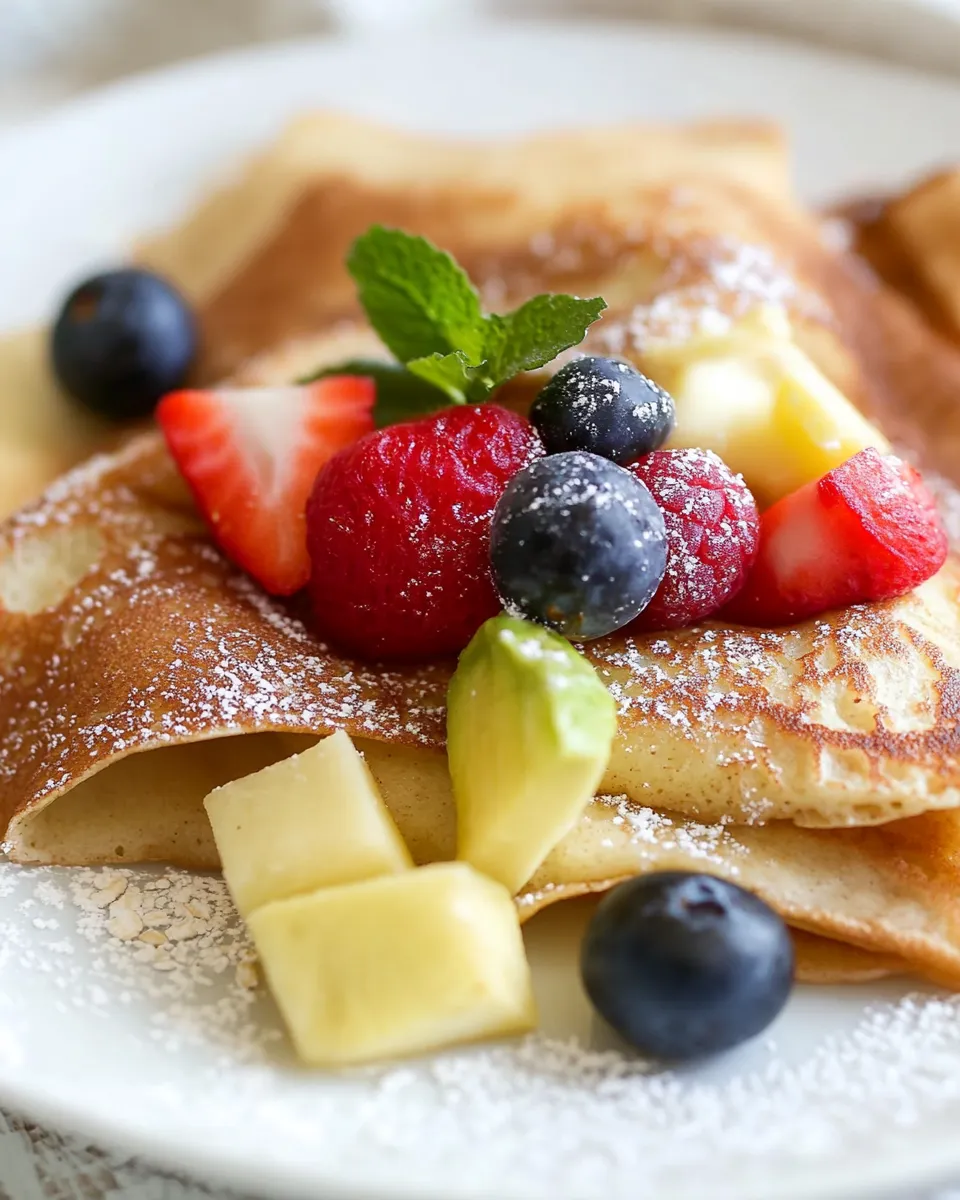 Classic Healthy Oat Crepes image